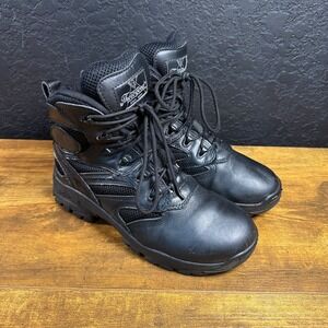 Thorogood Deuce 834-6064 Black Leather Nylon Tactical Boots Womens 9
